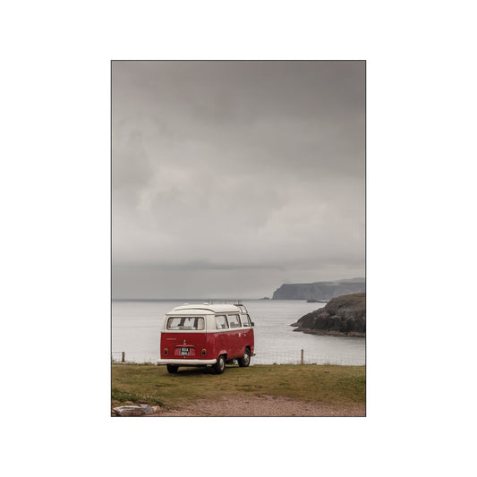Auto Camper Art Poster by Foto Factory