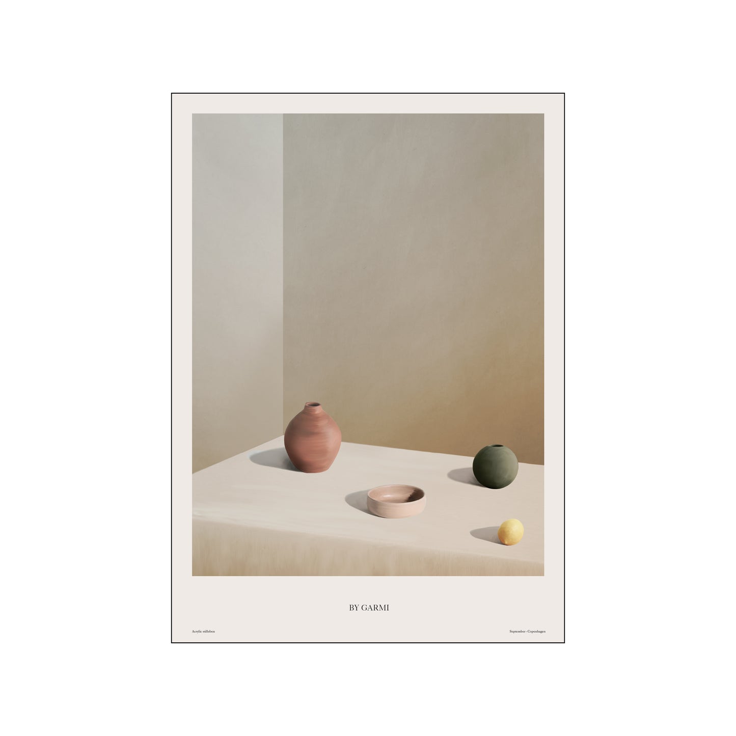 Acrylic Stilleben 02 Art Poster by By Garmi