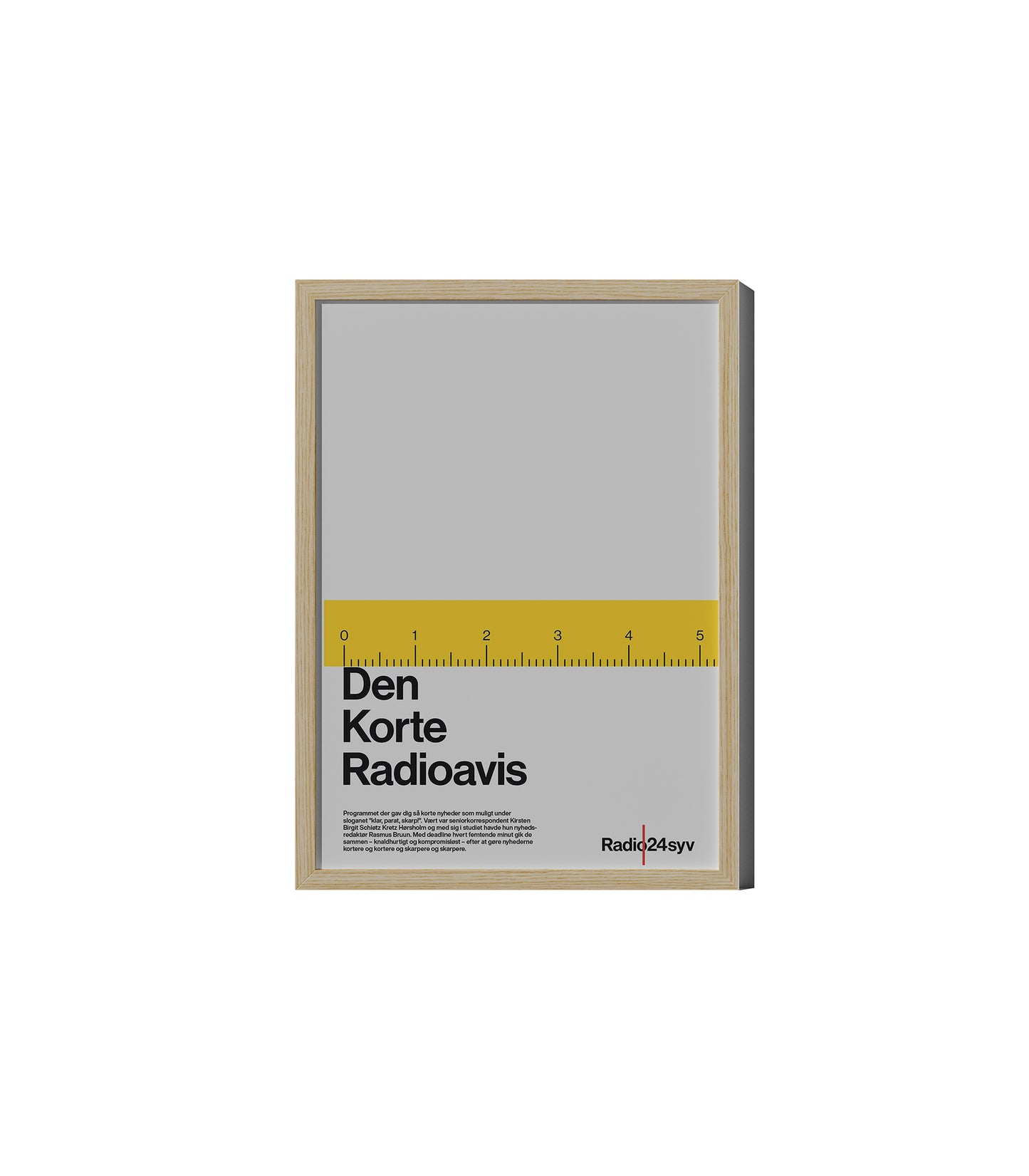 Den Korte Radioavis Art Poster