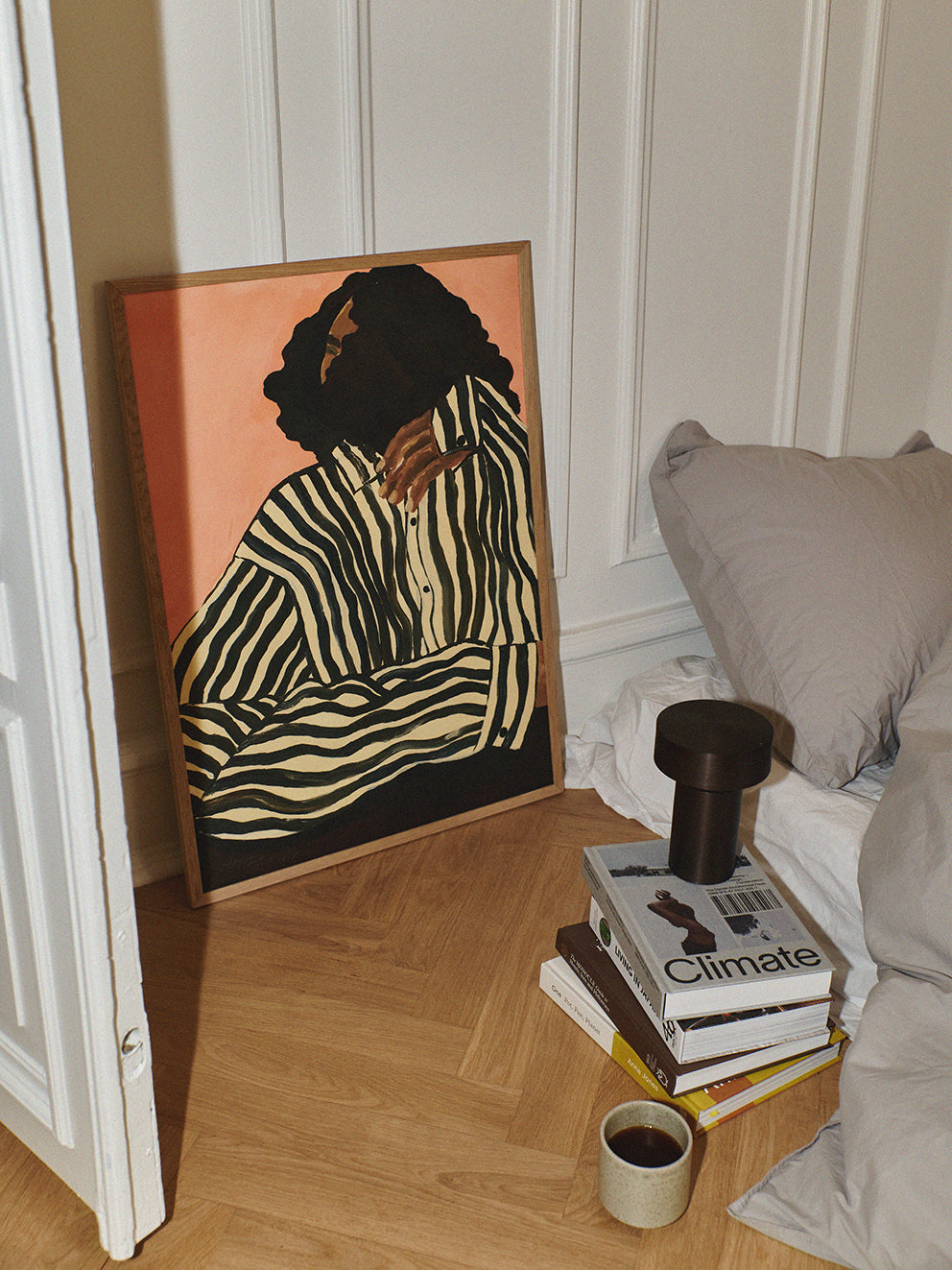 Serene Stripes Art Poster by Hanna Peterson