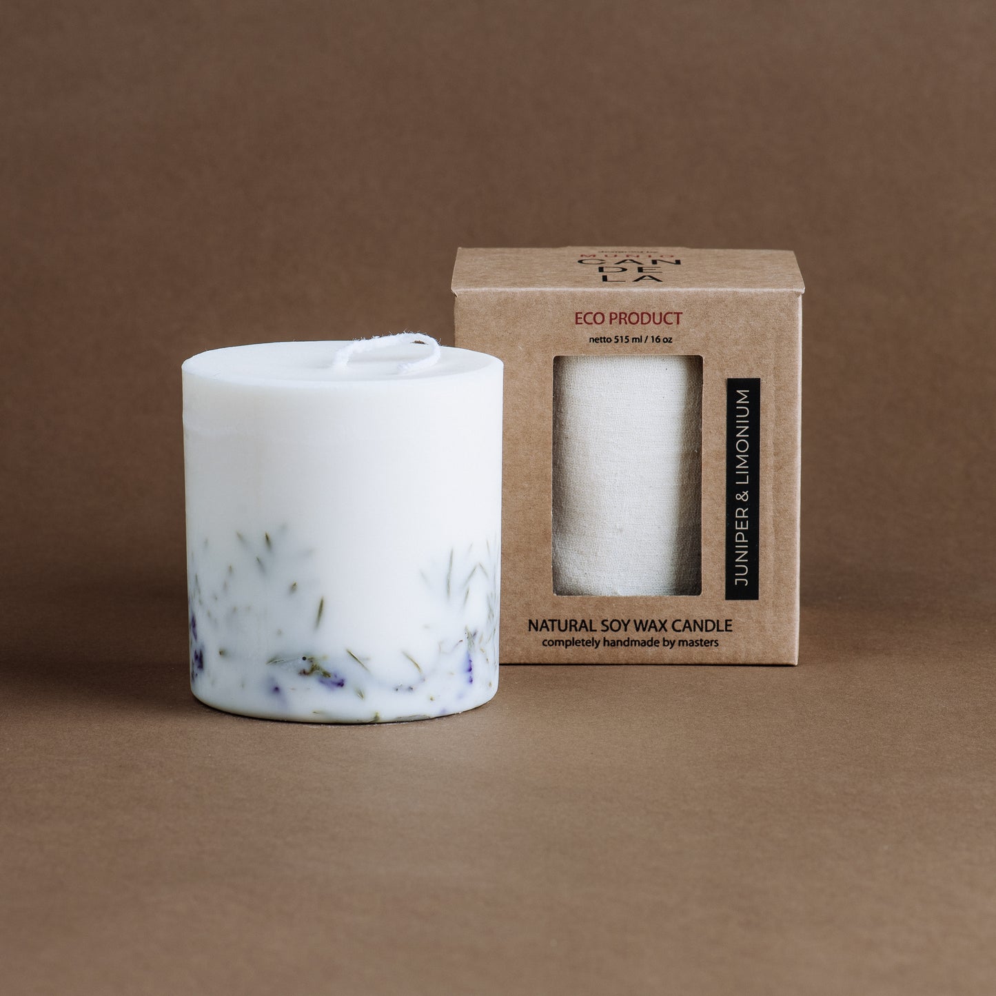 Juniper & limonium Natural Soy Wax Candle