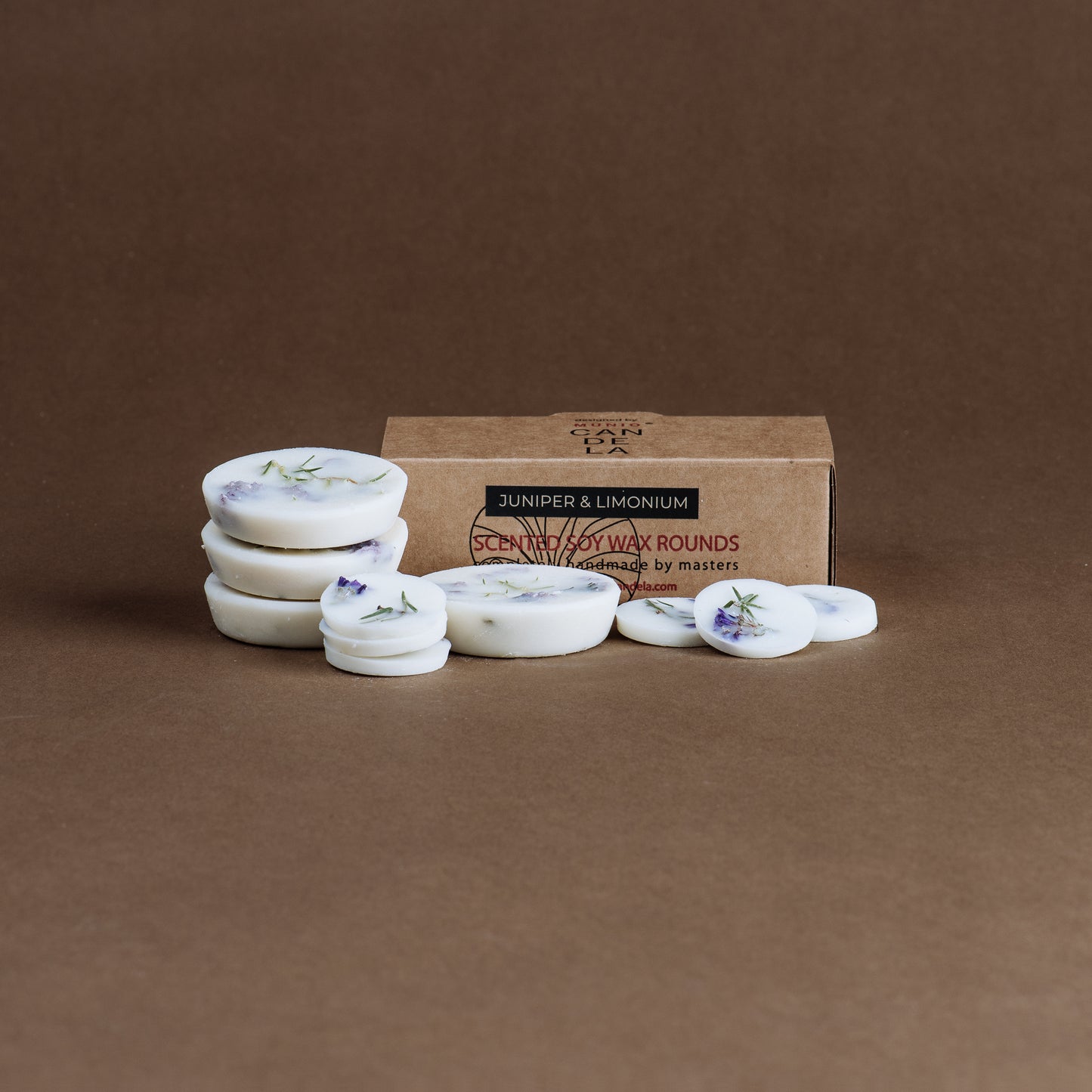 Juniper & Limonium Natural Scented Soy Wax Rounds