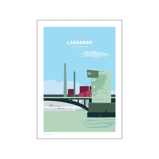 Langebro Art Poster by Wonderhagen
