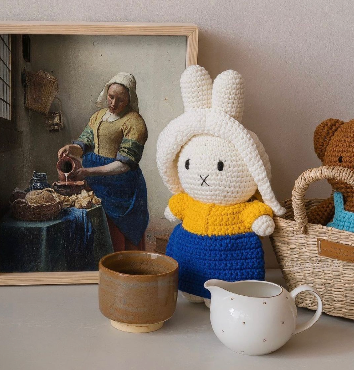 Miffy Handmade with Her Milkmaid Outfit