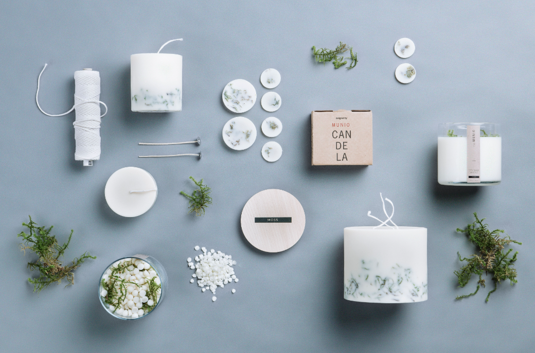 Moss Natural Soy Wax Melts in a Glass Votive