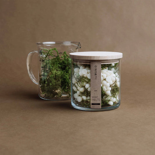 Moss Natural Soy Wax Melts in a Glass Votive