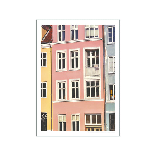 Nyhavn Facade Art Poster by Jakob Amsgaard