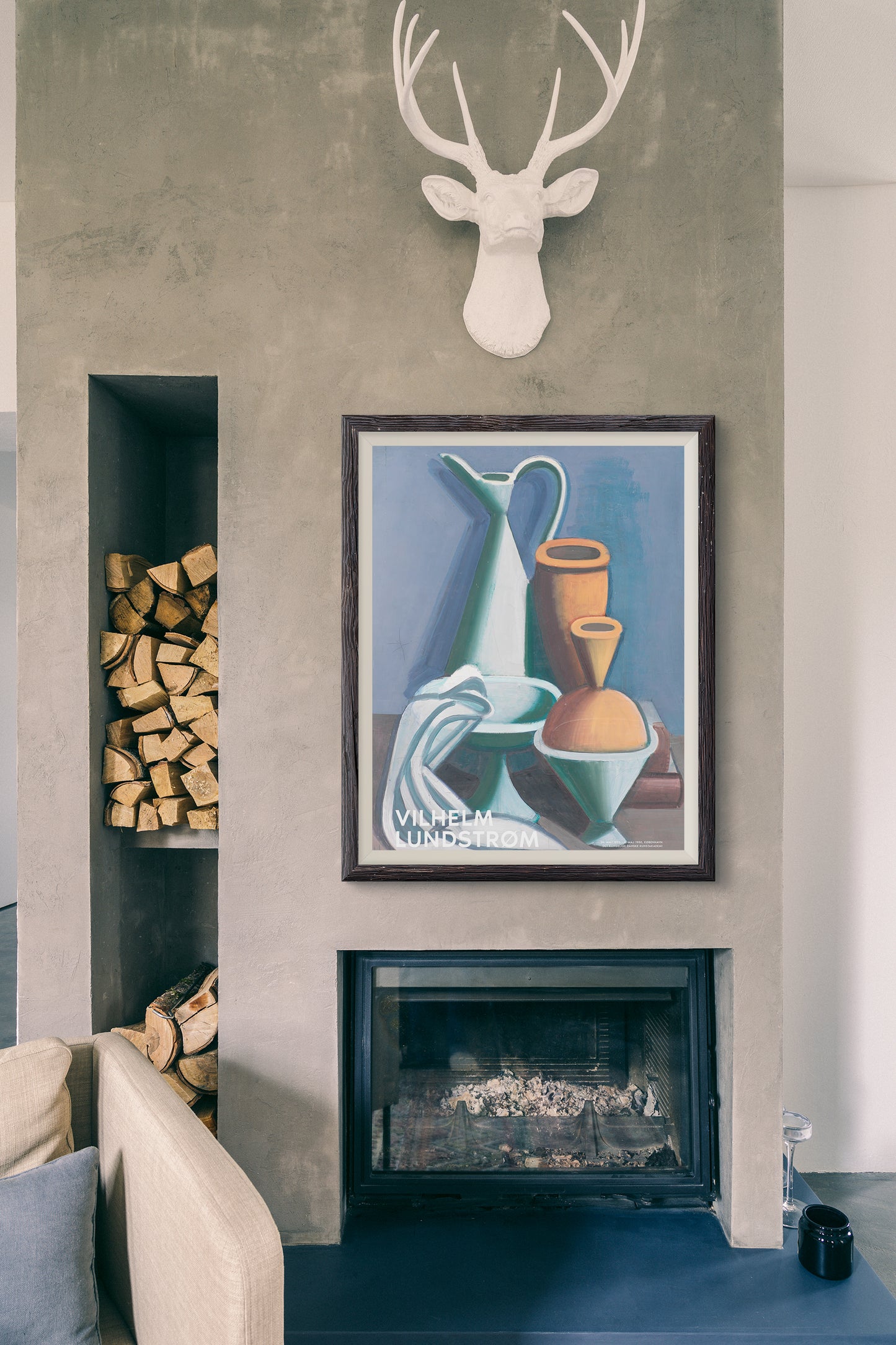 Opstilling med Vandkande Art Poster by Vilhelm Lundstrøm