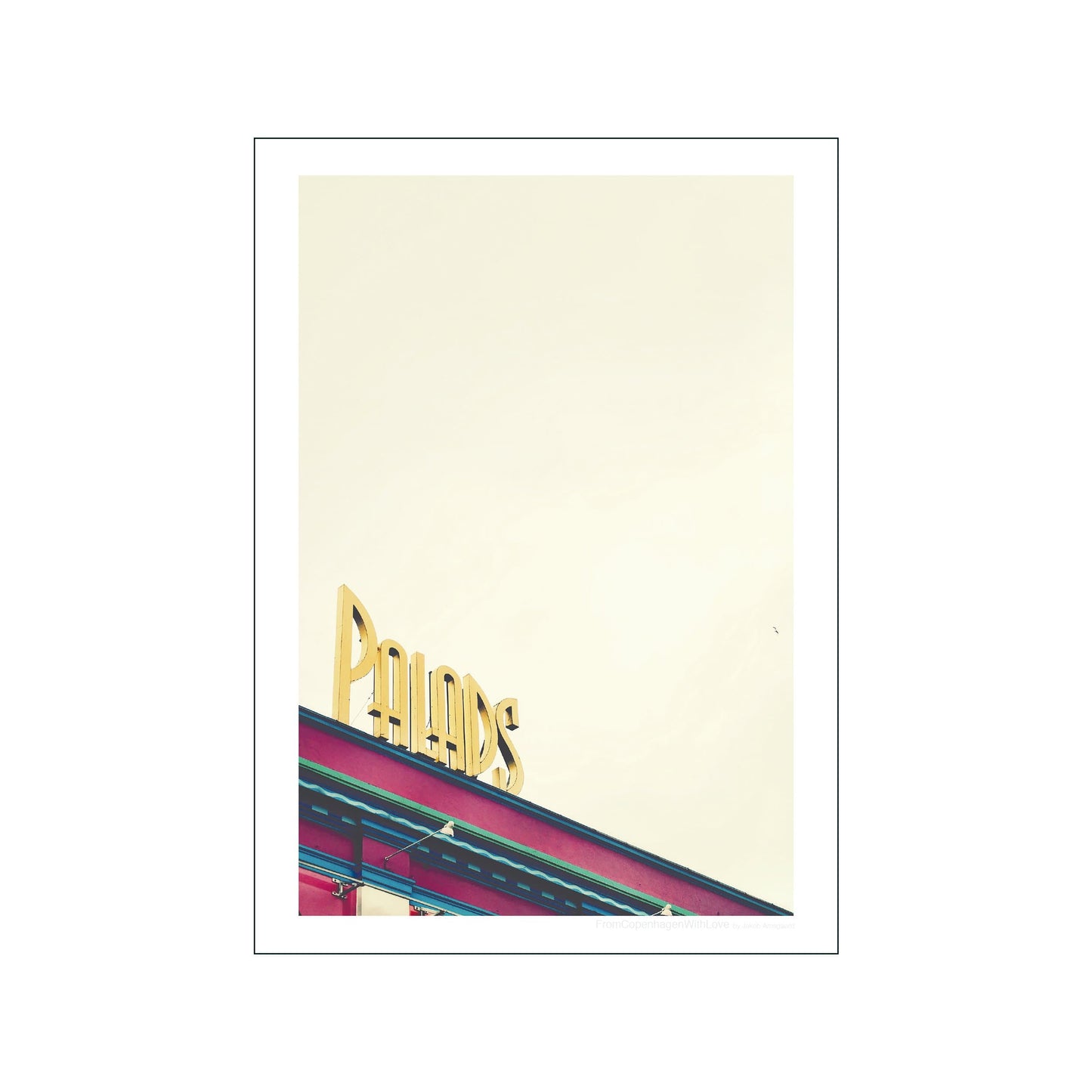 Palads Art Poster by Jakob Amsgaard