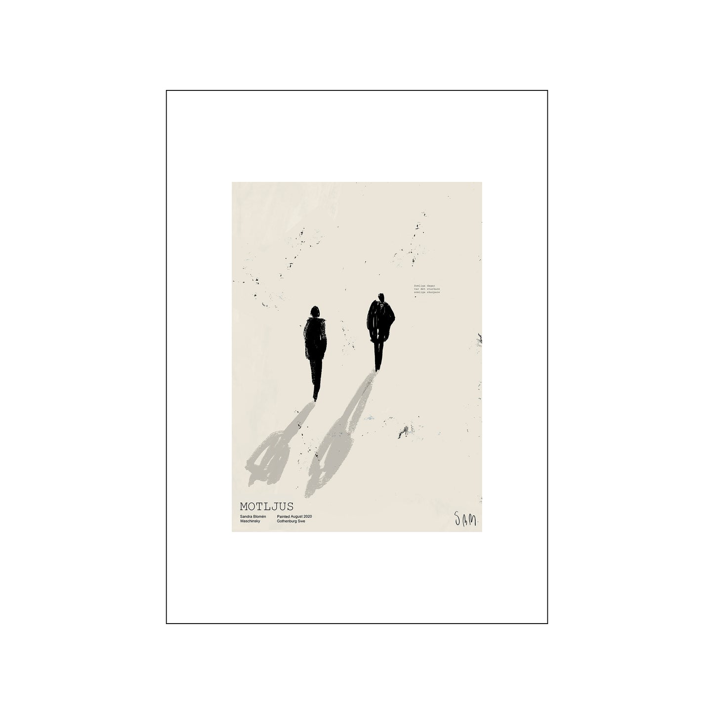 Motljus Art Poster by Sandra Blomen Maschinsky