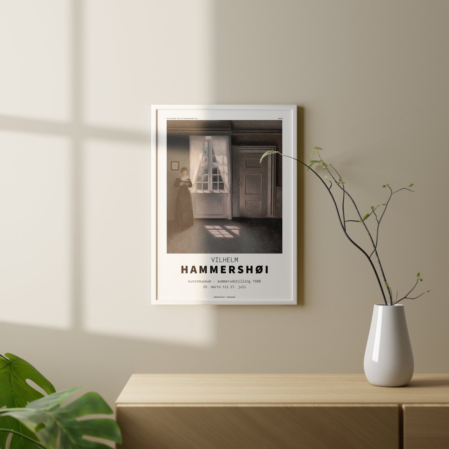 Interior Fra strandgade Art Poster by Vilhelm Hammershoi x PSTR Studio