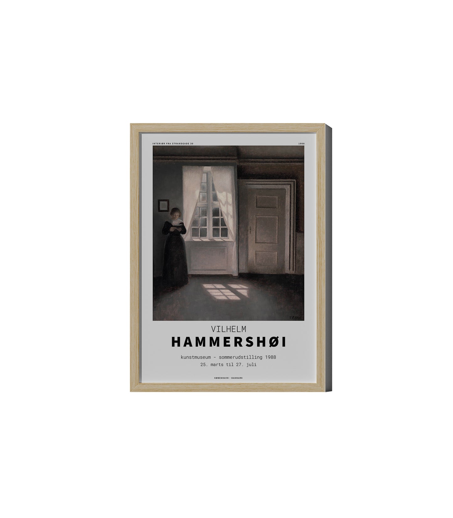 Interior Fra strandgade Art Poster by Vilhelm Hammershoi x PSTR Studio