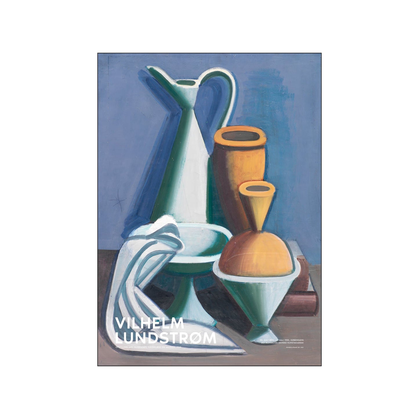 Opstilling med Vandkande Art Poster by Vilhelm Lundstrøm