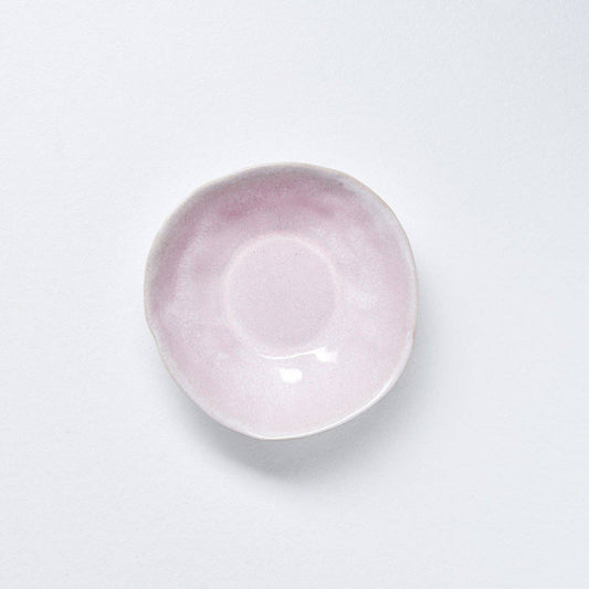Nature Shape Smooth Handmade White Pasta Plate LIGHT PINK
