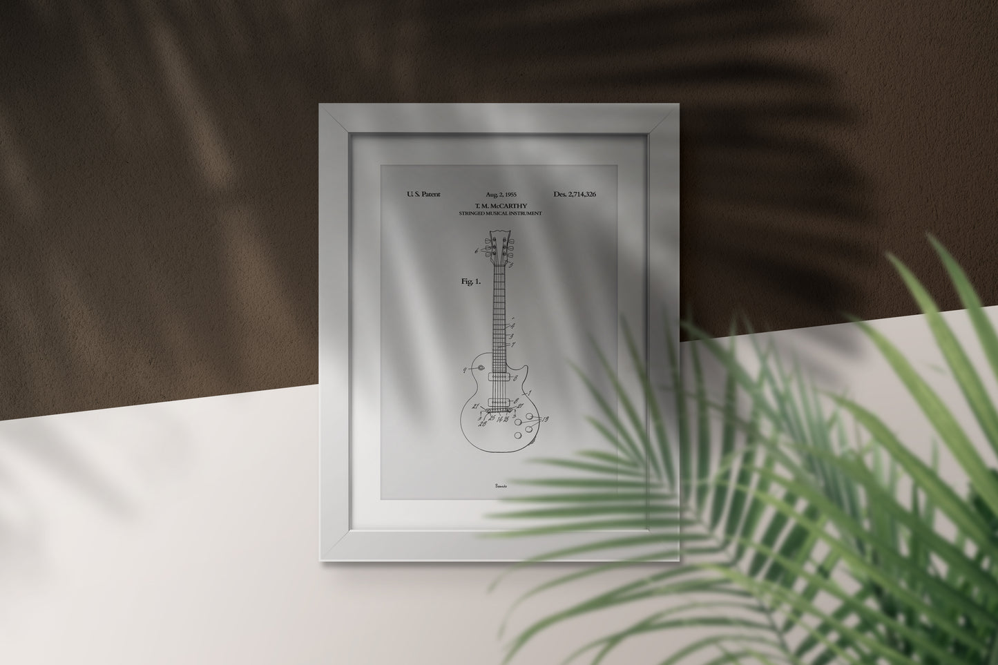 Electric Guitar Art Poster by Bomedo