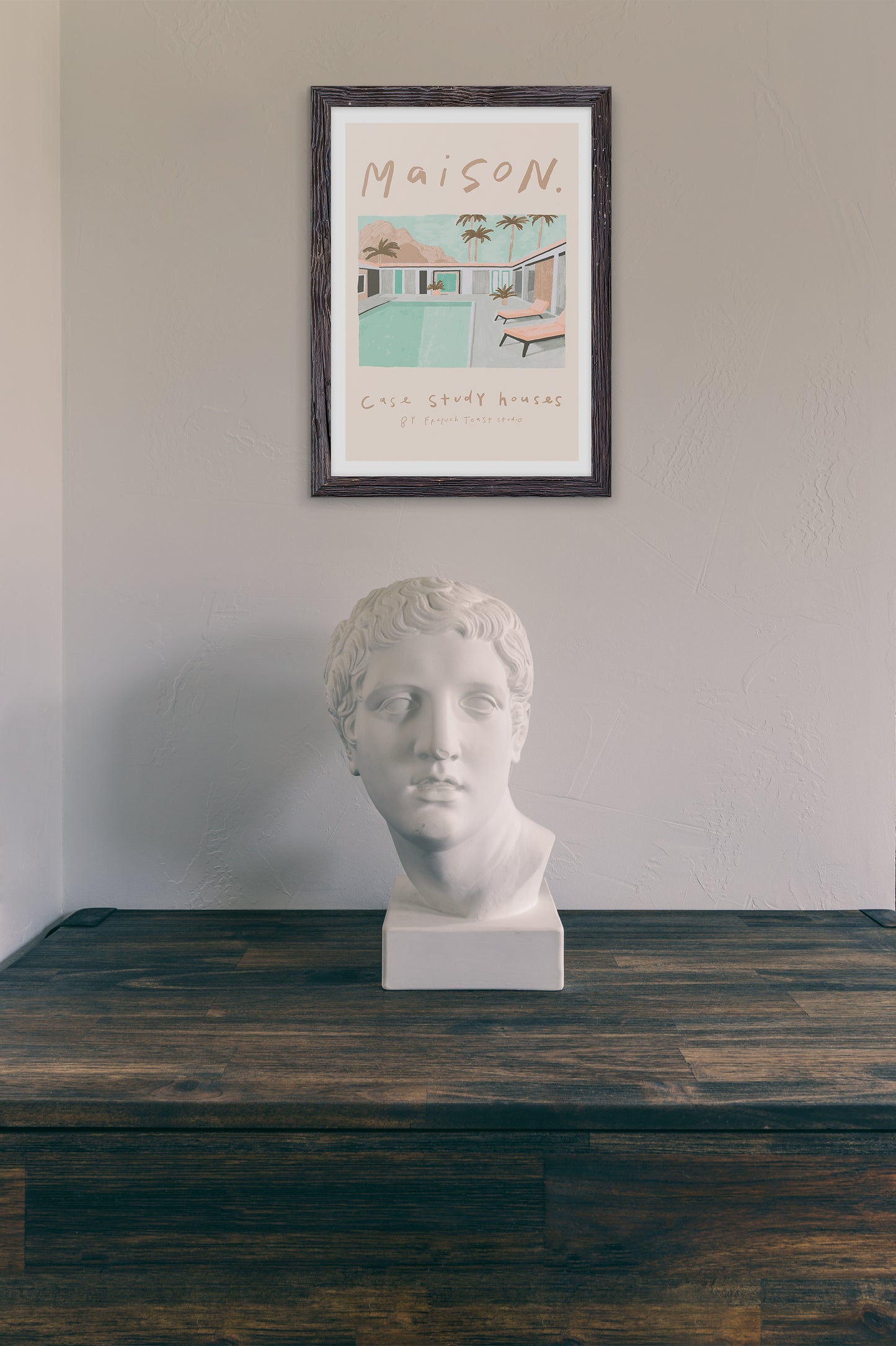 Florida Mansion Art Poster by French Toast Studio