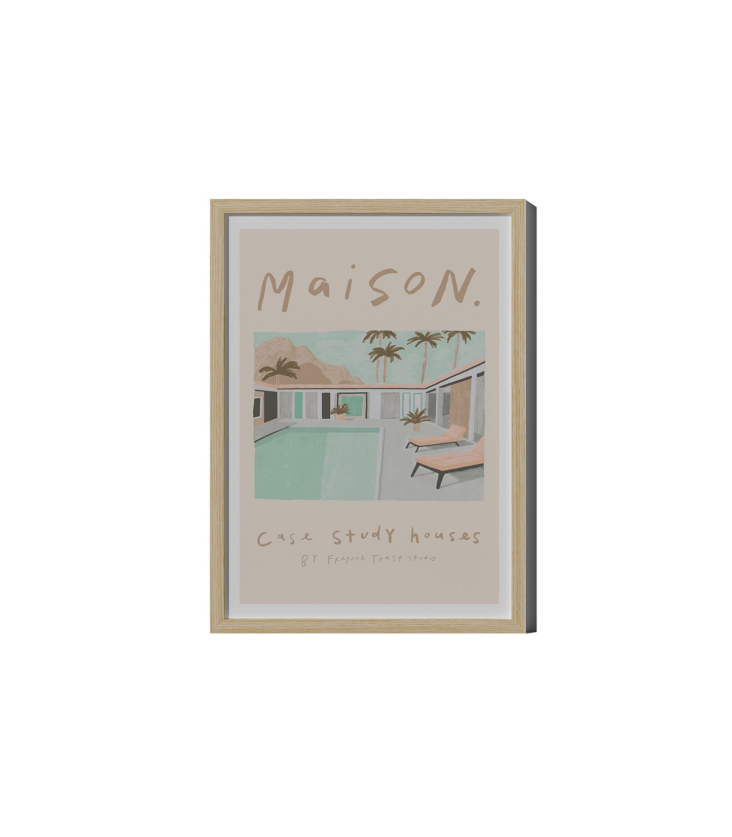 Florida Mansion Art Poster by French Toast Studio