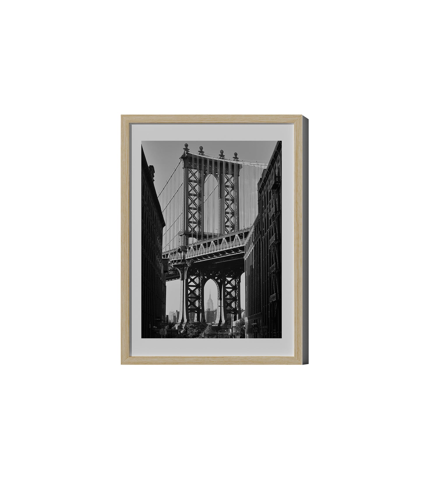 Manhattan Bridge New York Art Poster by Flamboyant Studio