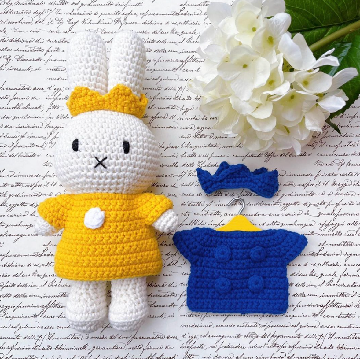 Miffy Handmade Queen in Yellow Dress