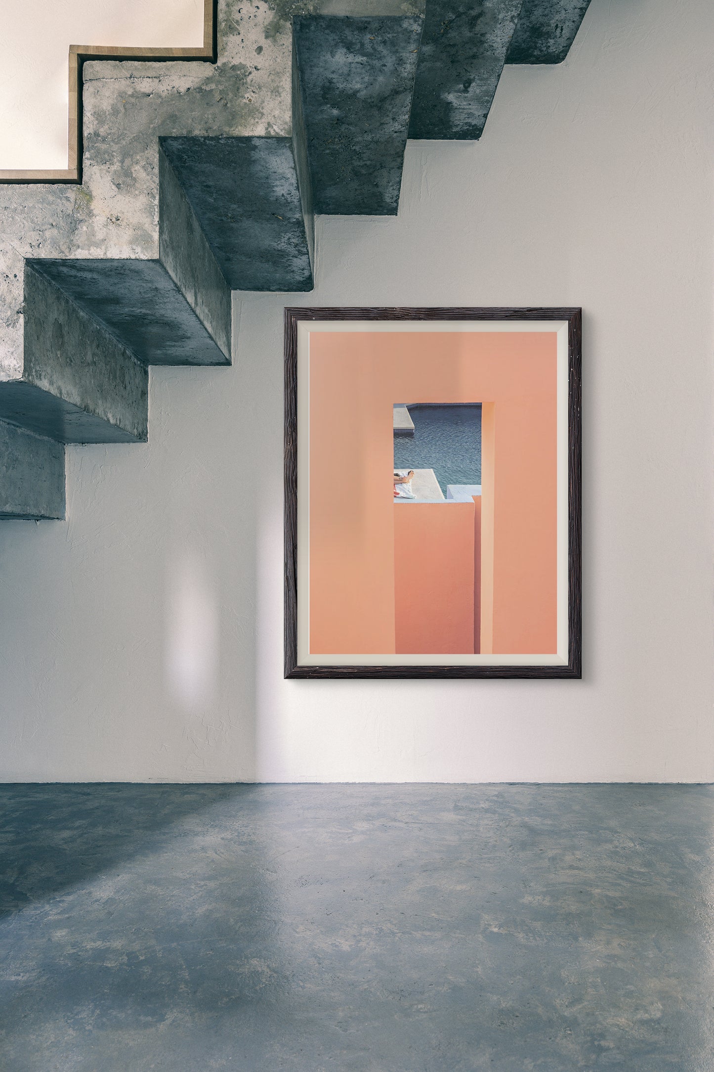 Peach Muralla Roja Art Poster by Flip