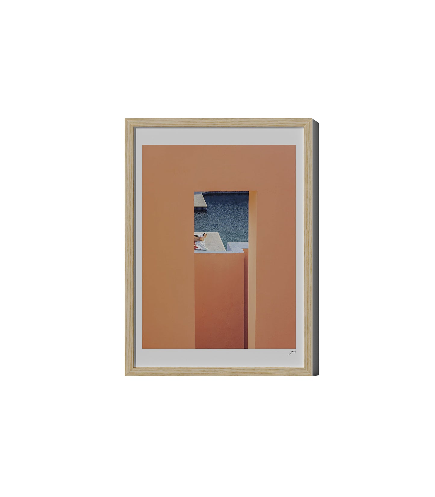Peach Muralla Roja Art Poster by Flip