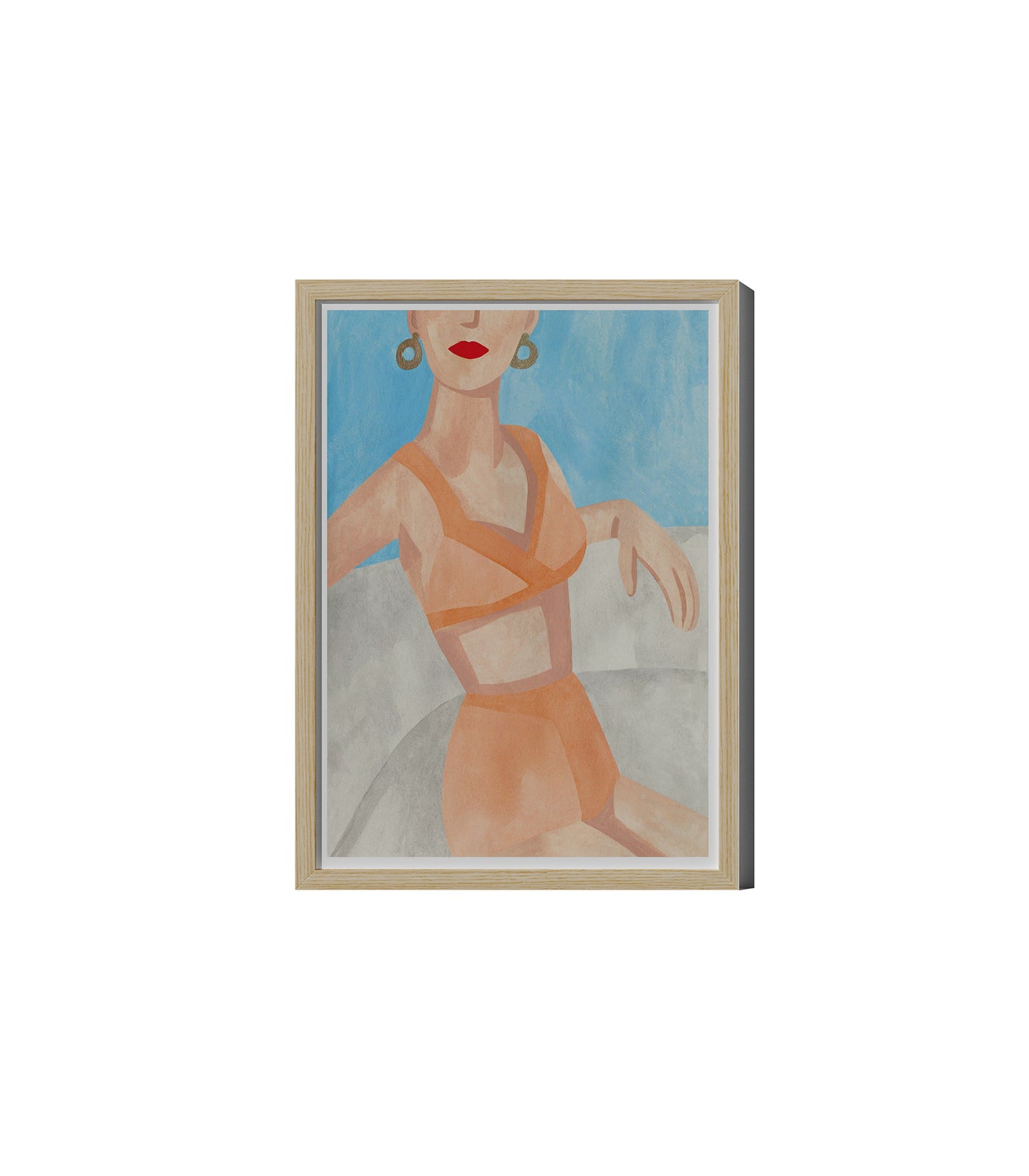 Sun Bathing Art Poster by Iga Kosicka