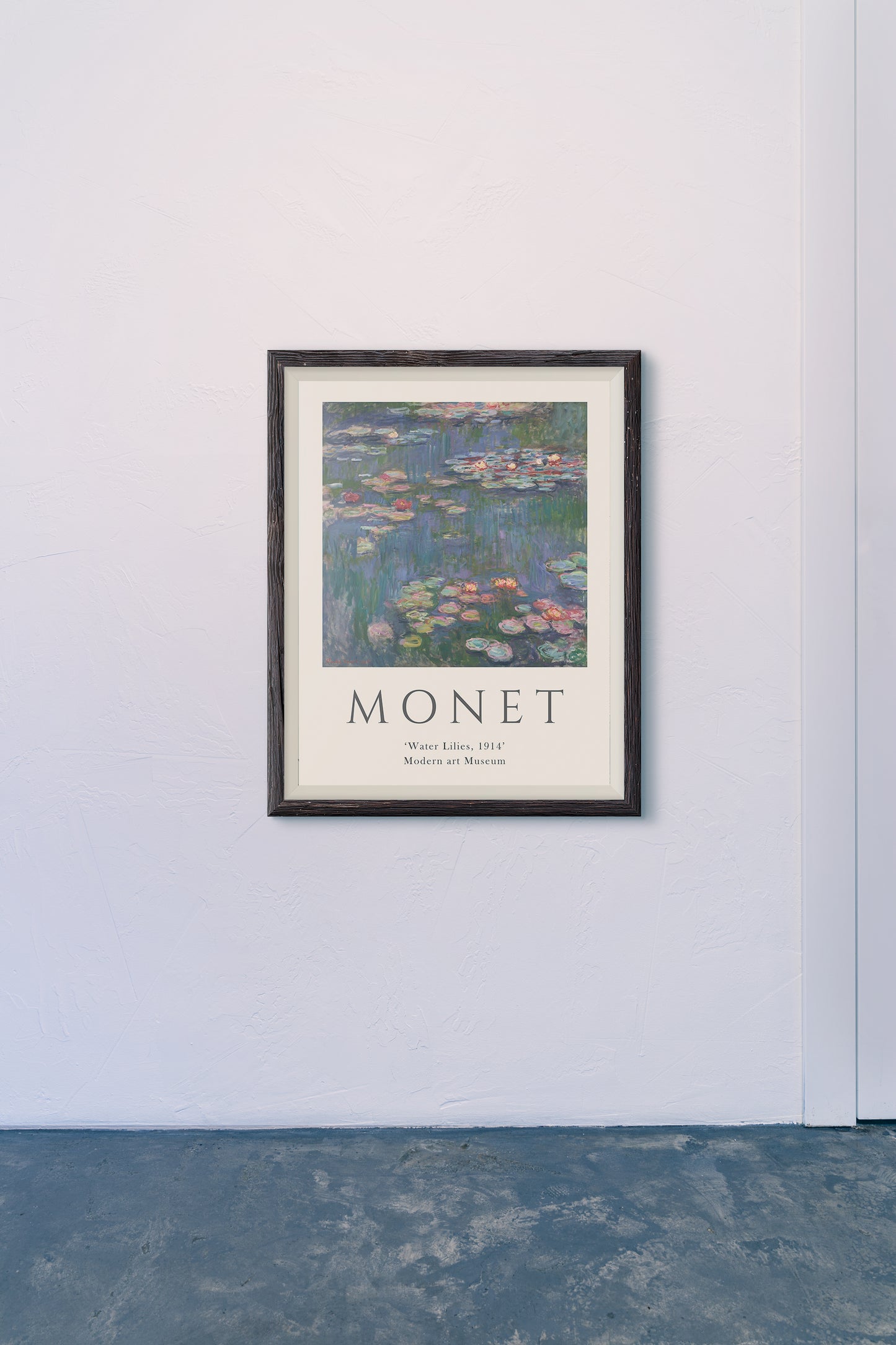 Waterlilies Art Poster by Claude Monet x PSTR Studio