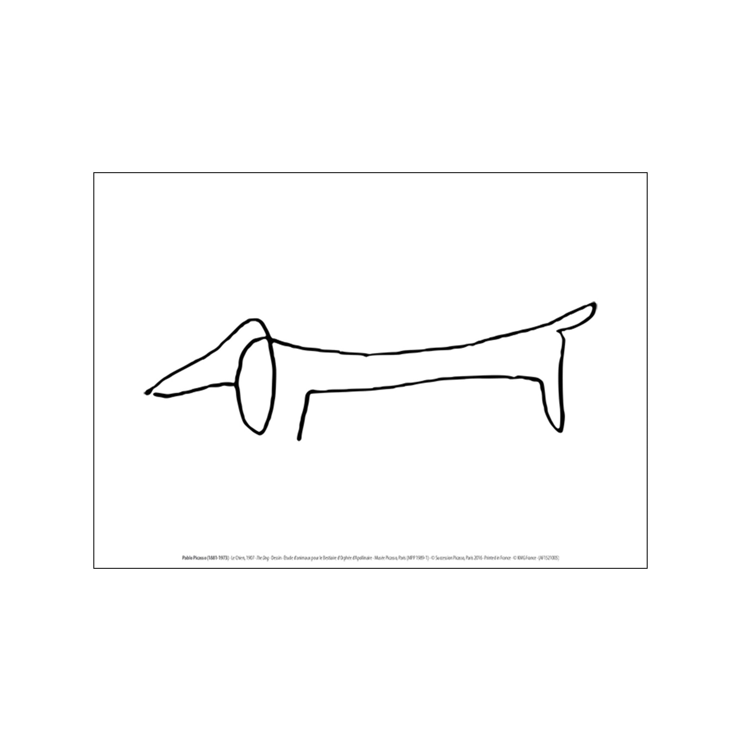 Le Chien Art Poster by Pablo Picasso – Random Soirée