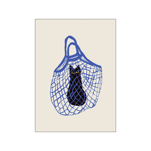 The Cats in the Bag Art Poster by Chloe Purpero Johnson
