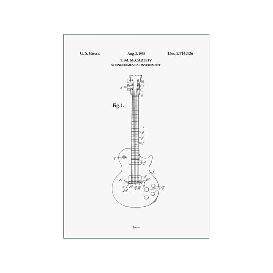 Electric Guitar Art Poster by Bomedo