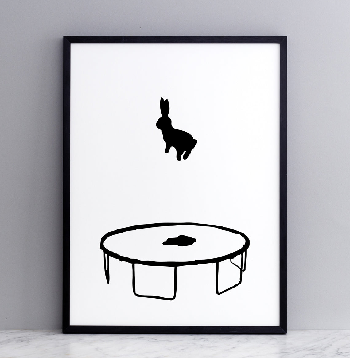 Bouncing Rabbit Art Print – Random Soirée
