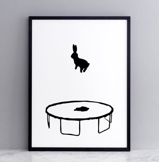 Bouncing Rabbit Art Print
