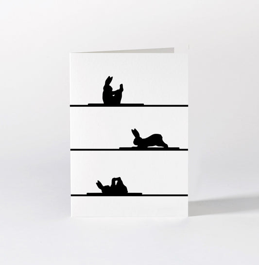 Yoga Rabbit Card