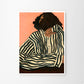 Serene Stripes Art Poster by Hanna Peterson