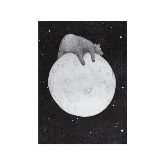 Moon Bear Art Poster by Morten Løfberg